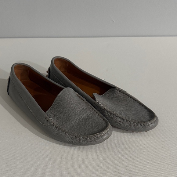 M. Gemi Shoes - M. Gemi Loafers Italian Leather Soft Drivers Shoes Size 40 Grey